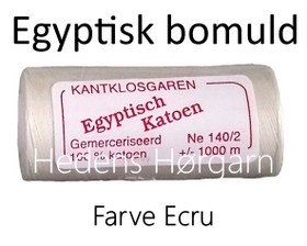Egyptisk bomuld 140/2 farve Ecru